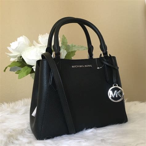 michael kors small kimberly satchel blacl